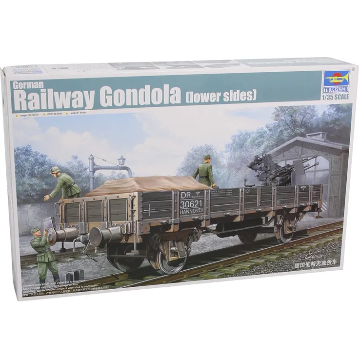 Trumpeter 01518 German Railway Gondola (Lower sides)