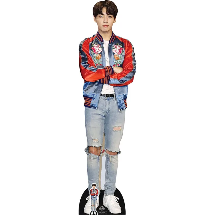 K-Pop Pappaufsteller (Stand Up) - BTS BANGTAN BOYS Jeon Jung-kook (Jungkook) Red Jacket (178 cm)