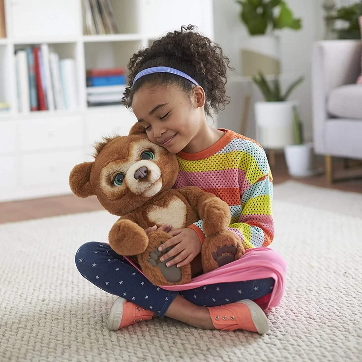 Hasbro FurReal Friends 'Cubby', Knuddelbär, interaktives Plüschtier, ab 4 Jahren, braun – Bild 14