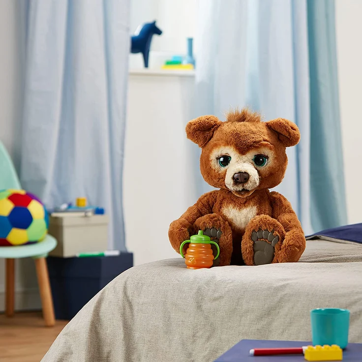 Hasbro FurReal Friends 'Cubby', Knuddelbär, interaktives Plüschtier, ab 4 Jahren, braun – Bild 19