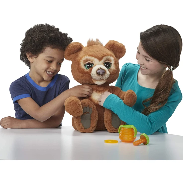 Hasbro FurReal Friends 'Cubby', Knuddelbär, interaktives Plüschtier, ab 4 Jahren, braun – Bild 7