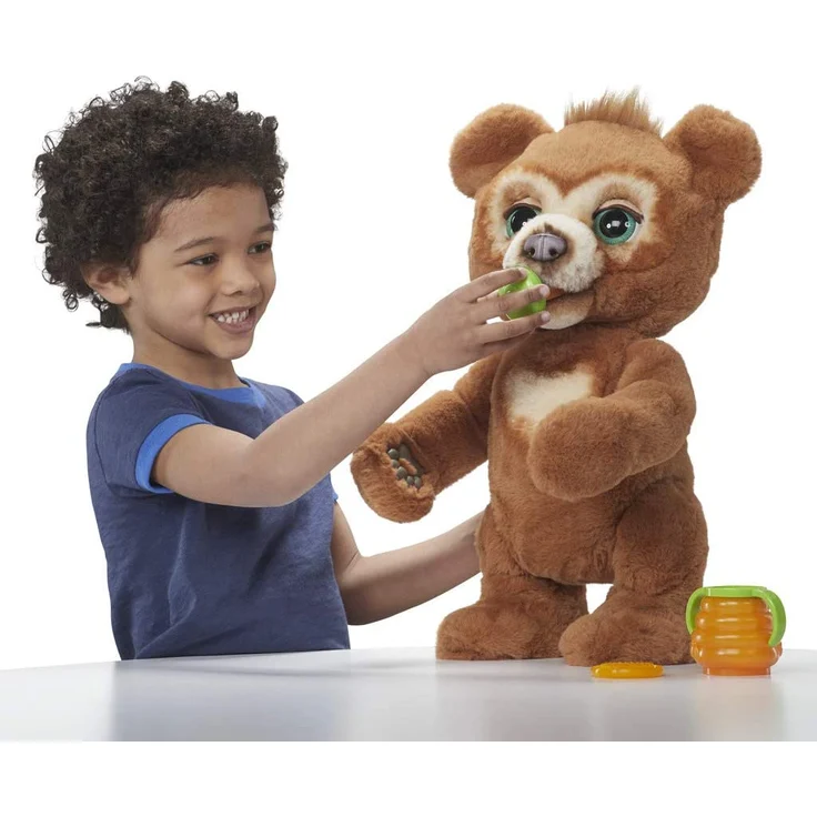Hasbro FurReal Friends 'Cubby', Knuddelbär, interaktives Plüschtier, ab 4 Jahren, braun – Bild 3
