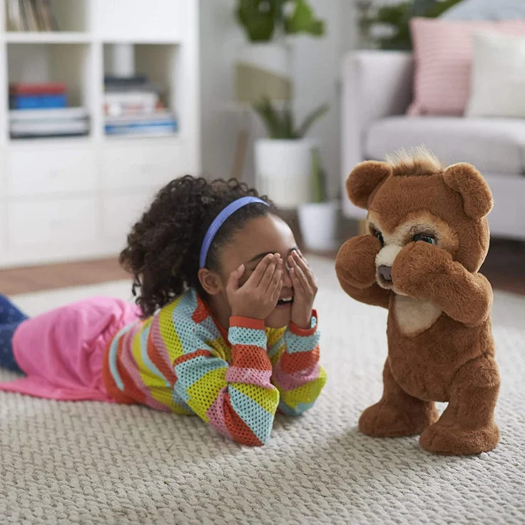 Hasbro FurReal Friends 'Cubby', Knuddelbär, interaktives Plüschtier, ab 4 Jahren, braun – Bild 16