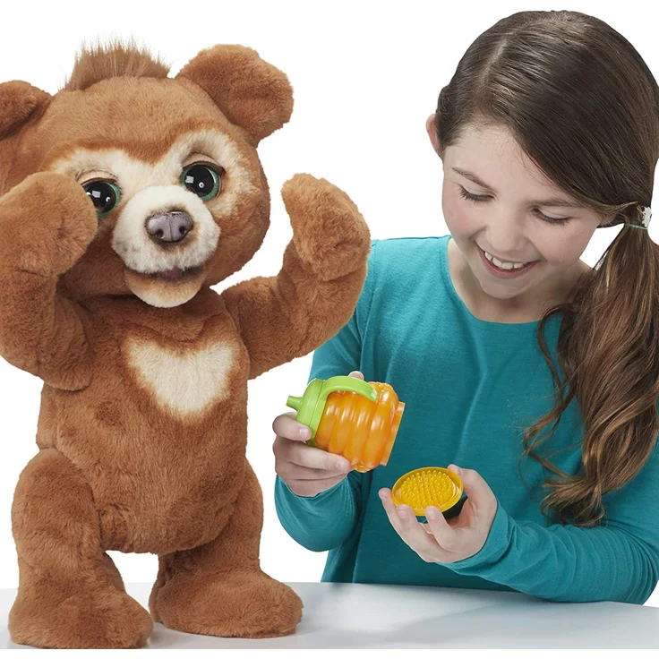 Hasbro FurReal Friends 'Cubby', Knuddelbär, interaktives Plüschtier, ab 4 Jahren, braun – Bild 10