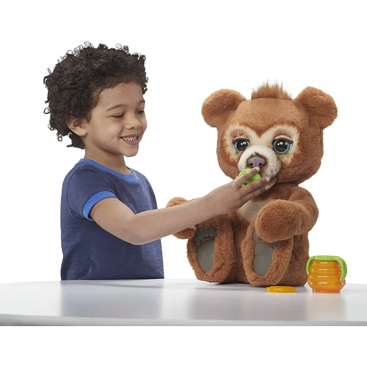 Hasbro FurReal Friends 'Cubby', Knuddelbär, interaktives Plüschtier, ab 4 Jahren, braun – Bild 5