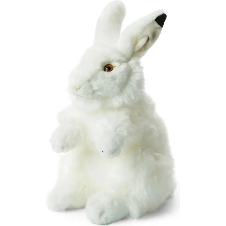 WWF WWF14574 Plüsch Schneehase, realistisch gestaltetes Plüschtier, ca. 24 cm groß und wunderbar weich