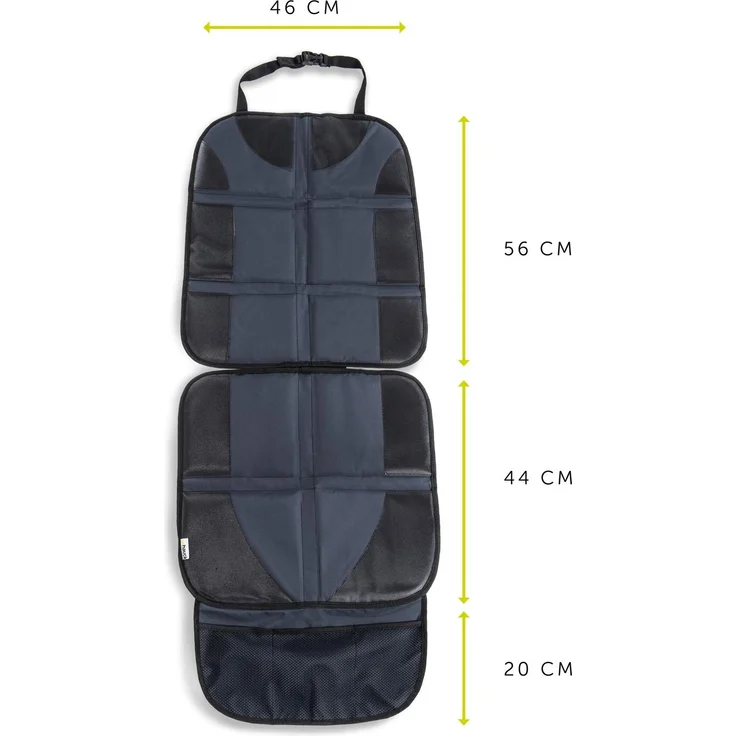 Hauck Sit on Me Deluxe Autositzschoner Kindersitzunterlage, ISOFIX geeignete Unterlage für Autositze, Reboarder und Babyschalen, grau, 47 x 121 cm – Bild 14