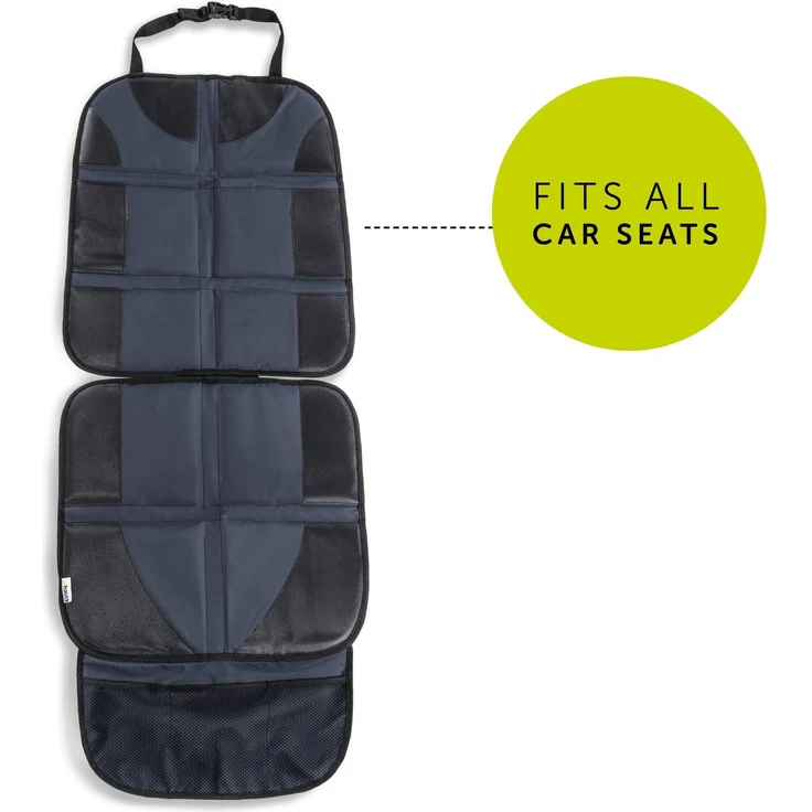 Hauck Sit on Me Deluxe Autositzschoner Kindersitzunterlage, ISOFIX geeignete Unterlage für Autositze, Reboarder und Babyschalen, grau, 47 x 121 cm – Bild 3