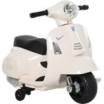 Elektrischer Kindermofa im Vespa Stil (Farbe: weiß)