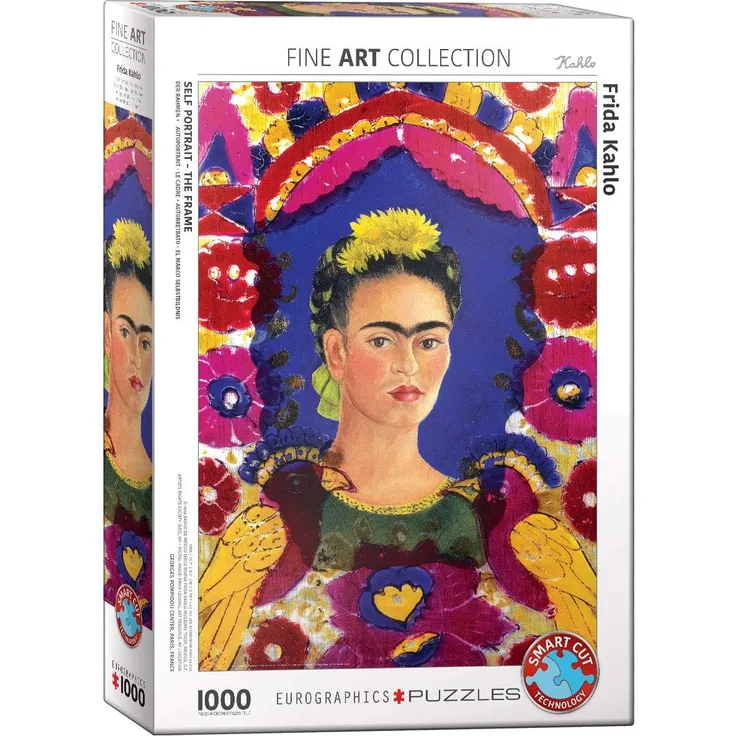 EuroGraphics Puzzle Selbstbildnis - der Rahmen von Frida Kahlo