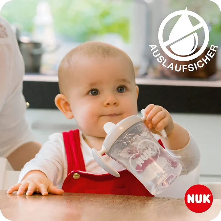 NUK Trainer Cup 230ml weiche Trinktülle, auslaufsicher ab 6 Monaten rosa – Bild 4