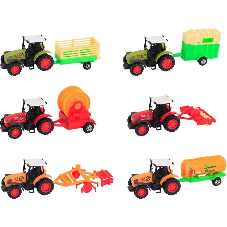 Speed Zone D/C Traktor m.Anhänger 6-f.s.,135x182