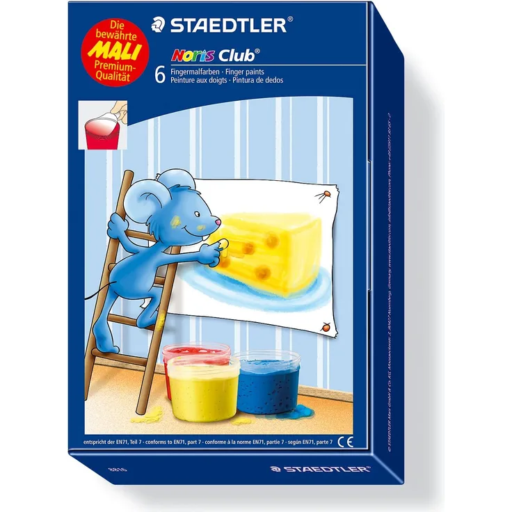 STAEDTLER Fingermalfarben Noris Club 6 Farben