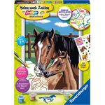 Ravensburger Malen nach Zahlen Pferd mit Fohlen