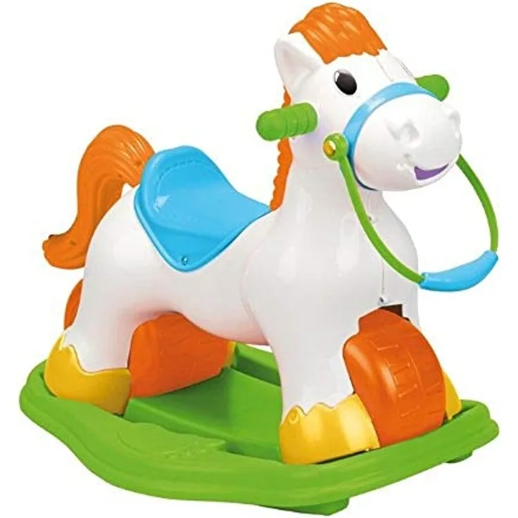 FEBER Famosa 800006280 Pony - Kinderspielzeug für Kinder bis 2 Jahre, weiß