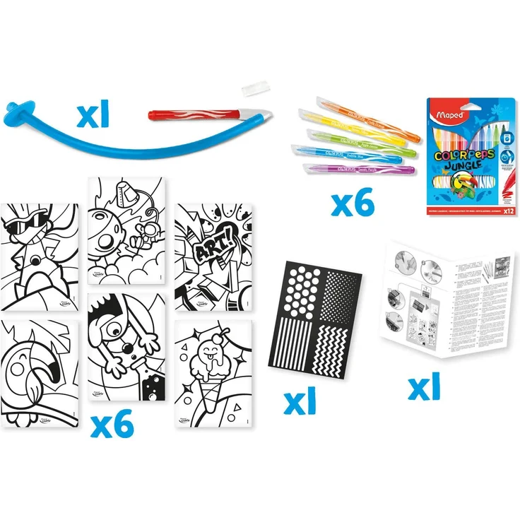 Puste Stifte Blow Pen Pop Art (Maped) - Preisvergleich – Bild 2