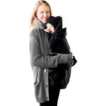 manduca by MaM Tragecover und Schalkragen / Schlauchschal > Kollektion 2018/19 < Warme Wintercover, kuschelige Fleece Cover, 2 in 1 Loopschals für Mama & Baby, passend für jede Babytrage / Tragetuch (Black, Deluxe Cover Original)