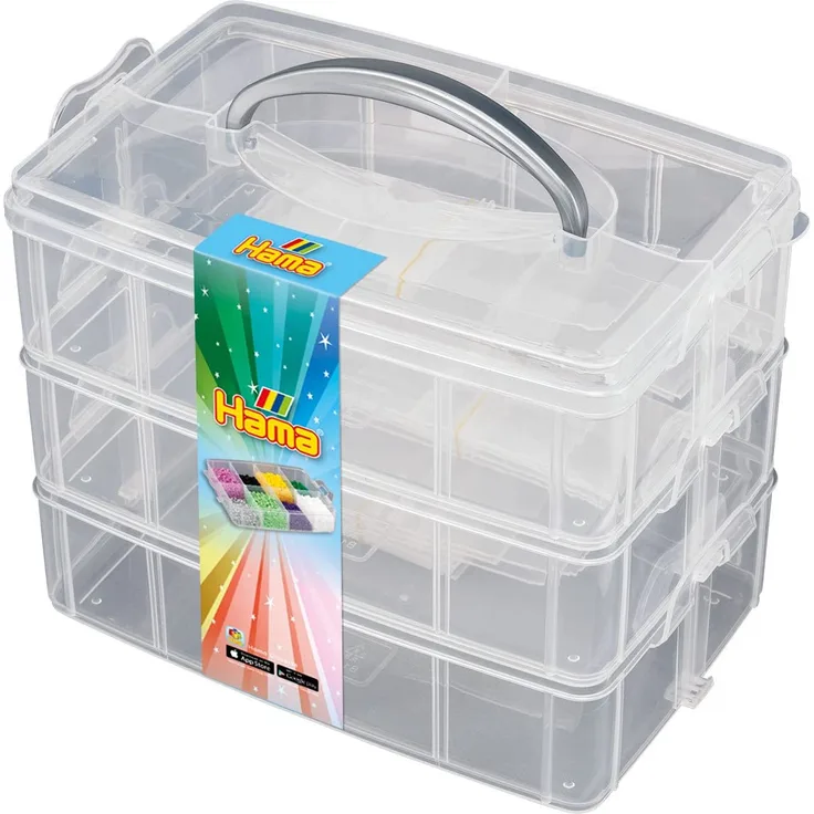 Hama 10.675 Aufbewahrungsbox groß, Mehrfarbig, Large