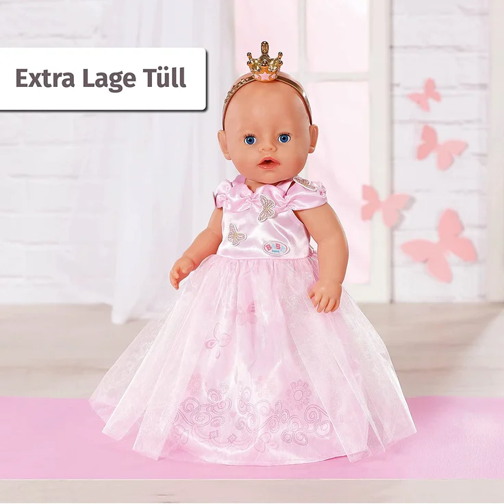 Zapf 834169 BABY born Deluxe Prinzessin 43cm – Bild 4