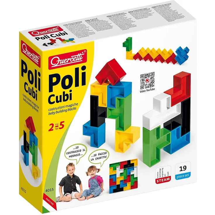 Quercetti Poli Cubi Konstruktion Magic Set