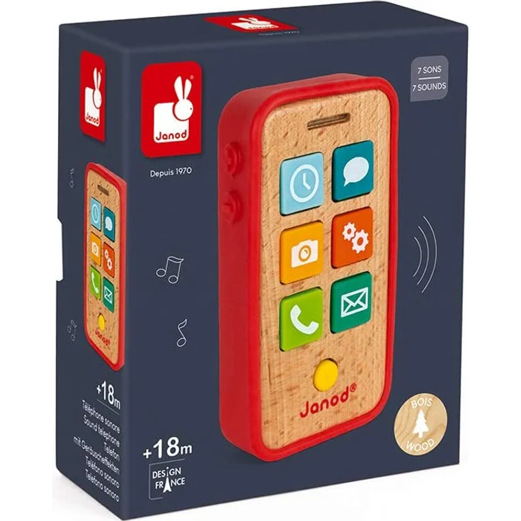Janod Handy Mit Ton Rot – Bild 9