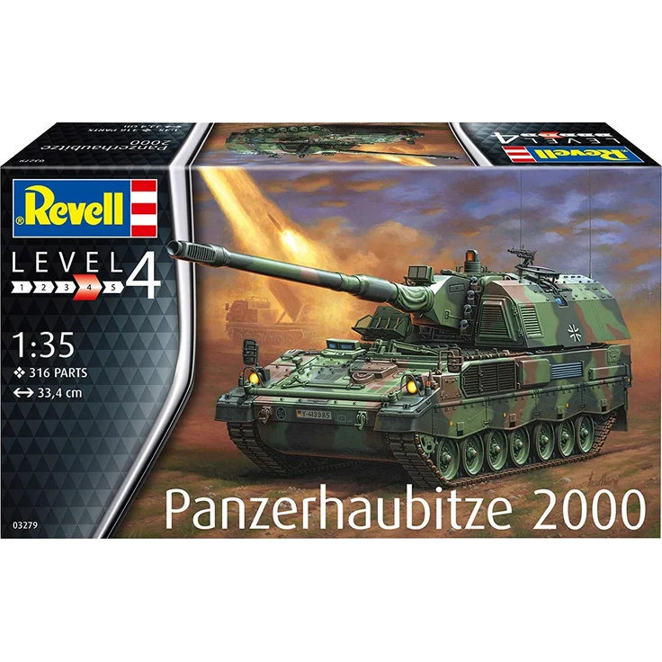 Revell REV-03279 Panzerhaubitze 2000 Toys, Mehrfarbig, 1/35 – Bild 2