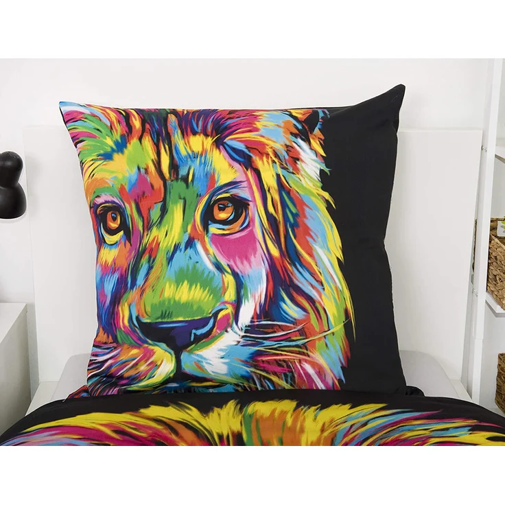 Herding Bettwäsche-Set 'Löwe' 80x80/155x220 – Bild 5