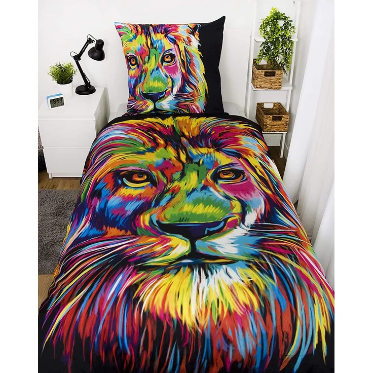 Herding Bettwäsche-Set 'Löwe' 80x80/155x220 – Bild 3