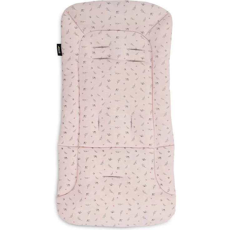 Hauck Universal Sitzauflage für Buggys, Kinderwagen, Fahrradanhänger, Baumwolle, Atmungsaktiv, Weich, Einfache Befestigung ,Sommer & Winter, Flowers Rose - Preisvergleich – Bild 1