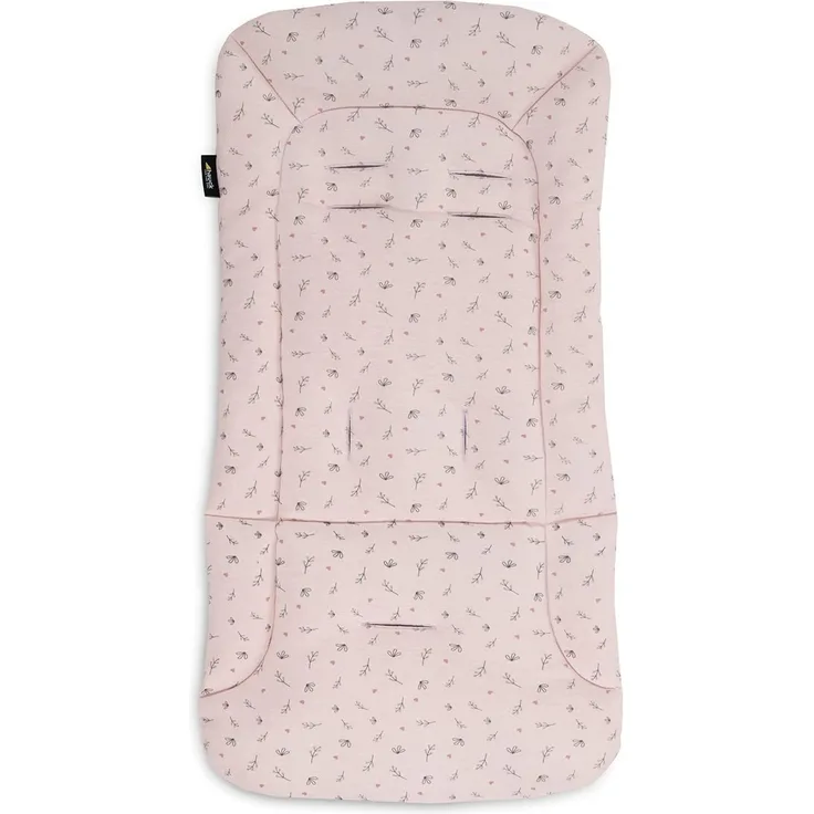 Hauck Universal Sitzauflage für Buggys, Kinderwagen, Fahrradanhänger, Baumwolle, Atmungsaktiv, Weich, Einfache Befestigung ,Sommer & Winter, Flowers Rose - Preisvergleich