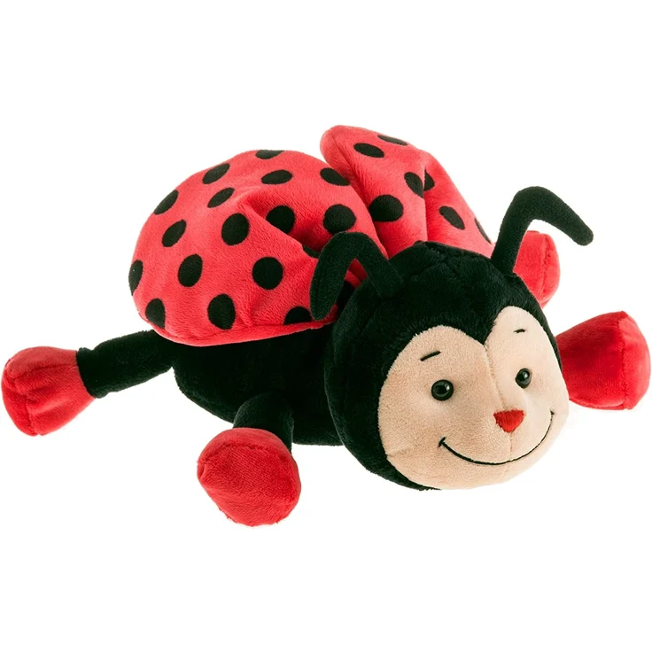 Schaffer 4340 Bolle Plüsch Marienkäfer, rot/schwarz, 11 cm – Bild 1