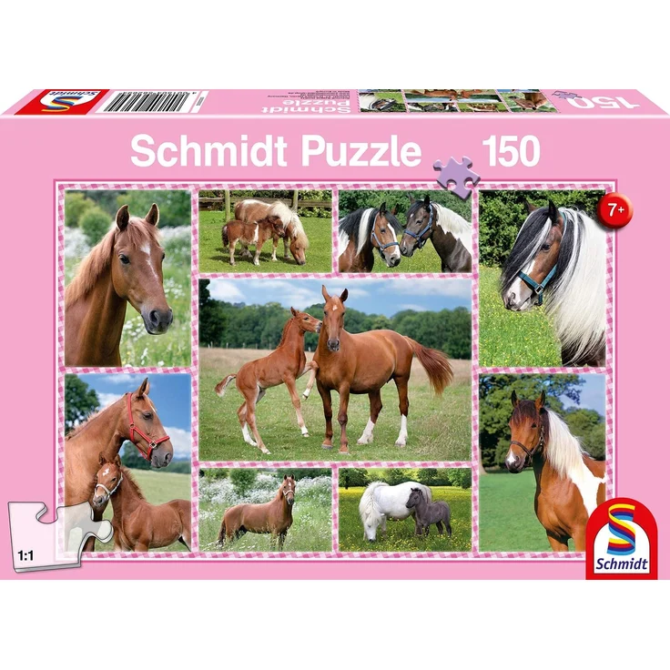 Schmidt Puzzle 150 Teile Pferdeträume – Bild 1