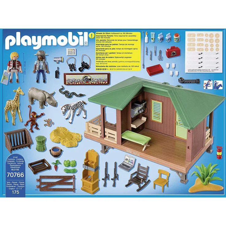 PLAYMOBIL Wild Life 70766 'Rangerstation mit Tieraufzucht', 175 Teile, ab 4 Jahren – Bild 3