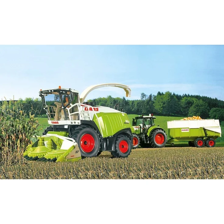 Siku 4058 - Claas Jaguar 960 Maishäcksler, 1:32, Metall/Kunststoff, grün, Bewegliche Teile, Viele Funktionen – Bild 6