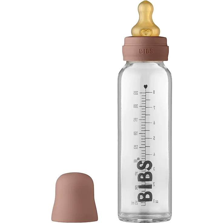 Bibs BIBS - Anti-colic Glass Bottle for Babies 225 ml WOODCHUCK