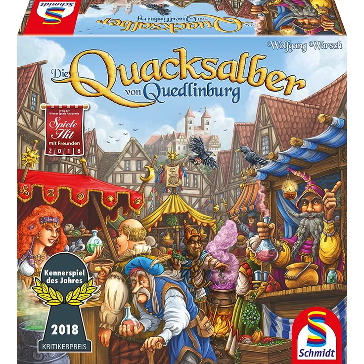 Schmidt Spiele 'Die Quacksalber von Quedlinburg' Brettspiel, ab 10 Jahren, 2 - 4 Spieler, 45 min Spielzeit, Kennerspiel des Jahres 2018