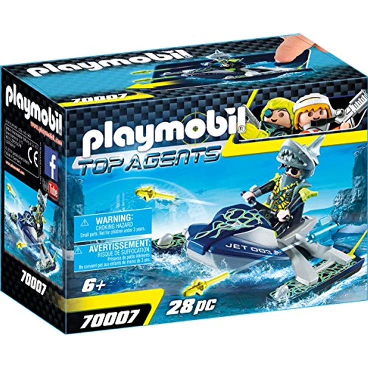 PLAYMOBIL 70007 Top Agents Team S.H.A.R.K. Rocket Rafter, bunt – Bild 1