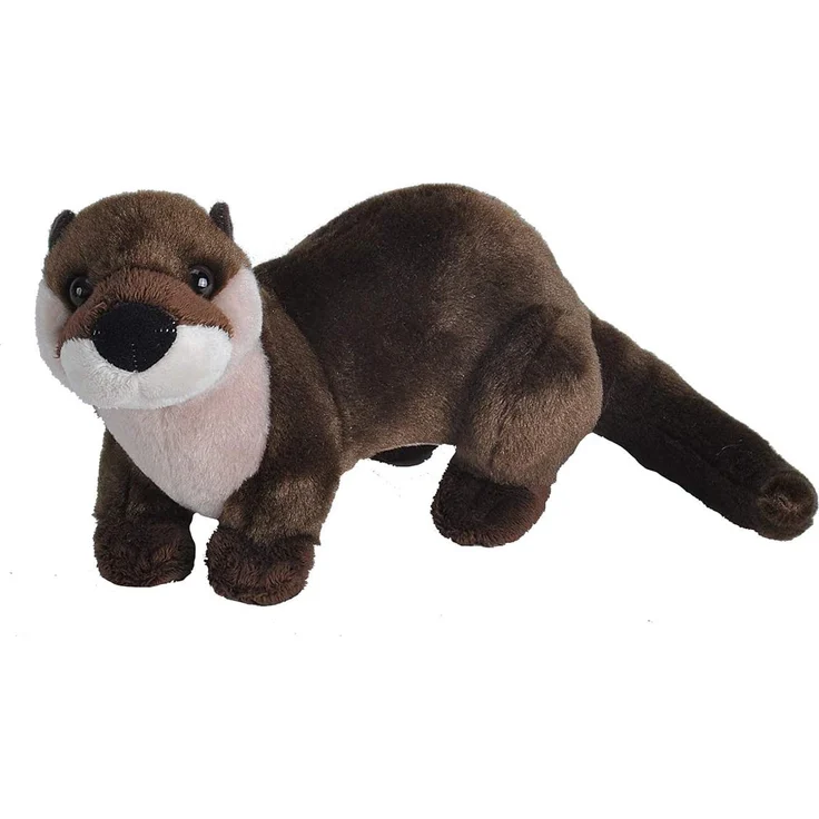Wild Republic 10879 Plüsch Fisch Otter, Cuddlekins Kuscheltier, Plüschtier, 20 cm – Bild 3
