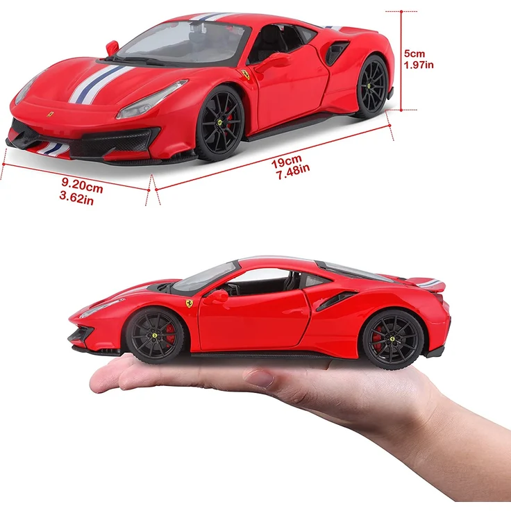 Bburago Ferrari 488 Pista 2018 1:24 Modelbil – Bild 6