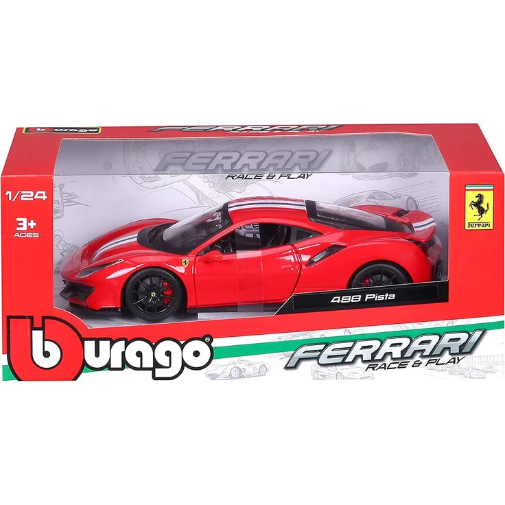 Bburago Ferrari 488 Pista 2018 1:24 Modelbil – Bild 7