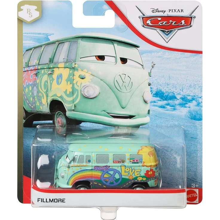 Fahrzeuge Racing Style | Disney Cars | Die Cast 1:55 Auto | Mattel Fillmore – Bild 1