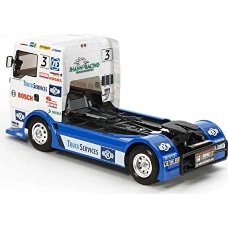 TAMIYA 58632 - 1:14 RC Team Hahn Racing MAN TGS TT-01E, ferngesteuertes Auto/ Fahrzeug, Modellbau, Bausatz, Hobby, Basteln, Modell, Zusammenbauen – Bild 6