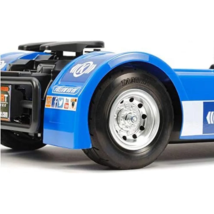 TAMIYA 58632 - 1:14 RC Team Hahn Racing MAN TGS TT-01E, ferngesteuertes Auto/ Fahrzeug, Modellbau, Bausatz, Hobby, Basteln, Modell, Zusammenbauen – Bild 5