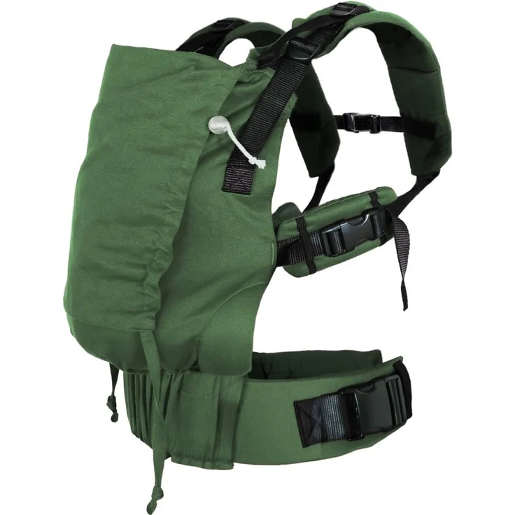 Didymos DidyFix Babytrage - Fullbuckle Tragehilfe in Olive - für Neugeborene ab Geburt von 50-86 cm - ergonomische Sitzhaltung - Bauchtrage - Hüfttrage - Rückentrage – Bild 4