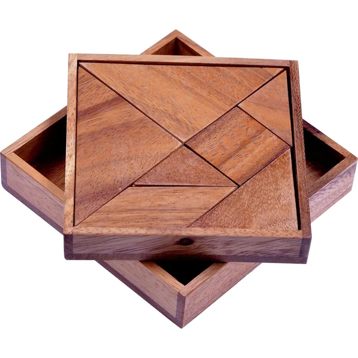 Tangram "Quadrat" - Legespiel - Knobelspiel mit 7 Bausteinen aus Holz – Bild 1