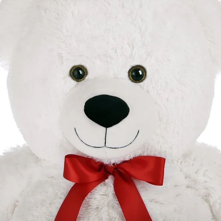 Monzana Teddybär L - XXXL 50-175cm verschiedene Farben Weiches Fell Schleife Tatzendruck Geschenk Plüschtier Kuscheltier Stofftier Riesen Teddy Bär – Bild 2