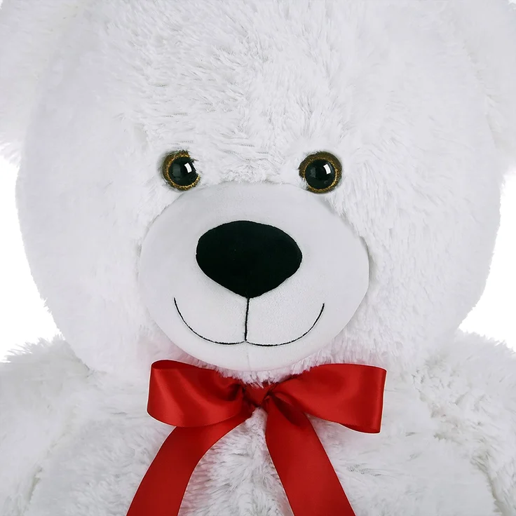 Monzana Teddybär L - XXXL 50-175cm verschiedene Farben Weiches Fell Schleife Tatzendruck Geschenk Plüschtier Kuscheltier Stofftier Riesen Teddy Bär – Bild 6