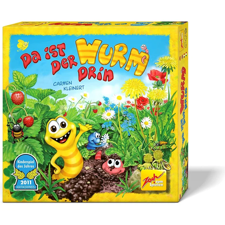 Zoch 601132100 Da ist der Wurm drin, Kinderspiel 2011, kinderleichtes und gewitztes Würfel-und Beobachtungsspiel, ab 4 Jahren – Bild 1
