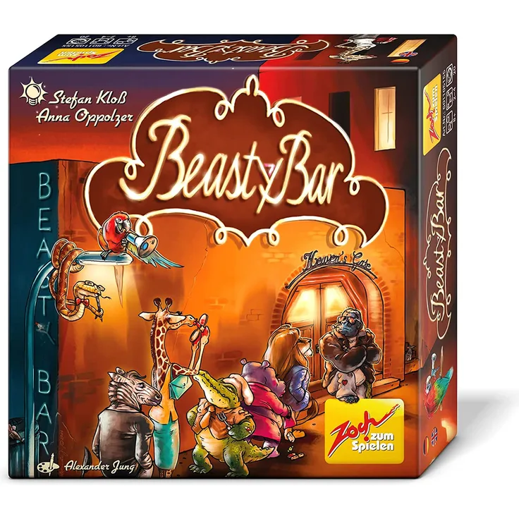 Zoch 601105155 - Beasty Bar - Das charakterstarke Kartenspiel mit XXL-Karten in neuer Schachtelgröße, ab 8 Jahren