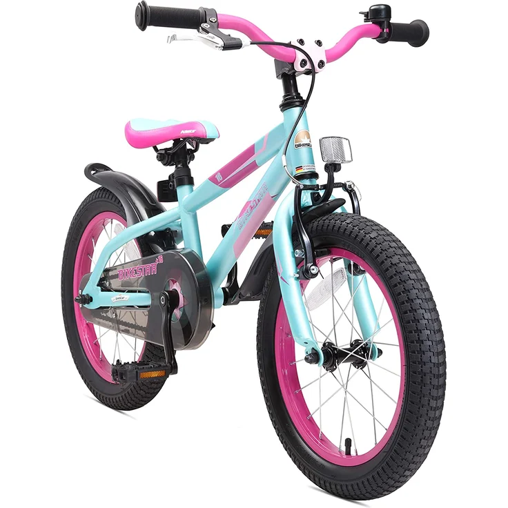 Bikestar Mountain Kinderfahrrad 16 Zoll - Berry Türkis – Bild 1